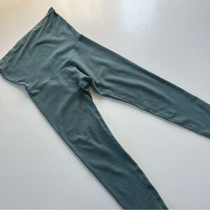 Beyond Yoga Beyond The Bump Teal Blue Capri XS